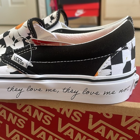 Sunflower Checkered Vans - Picture 2 of 5